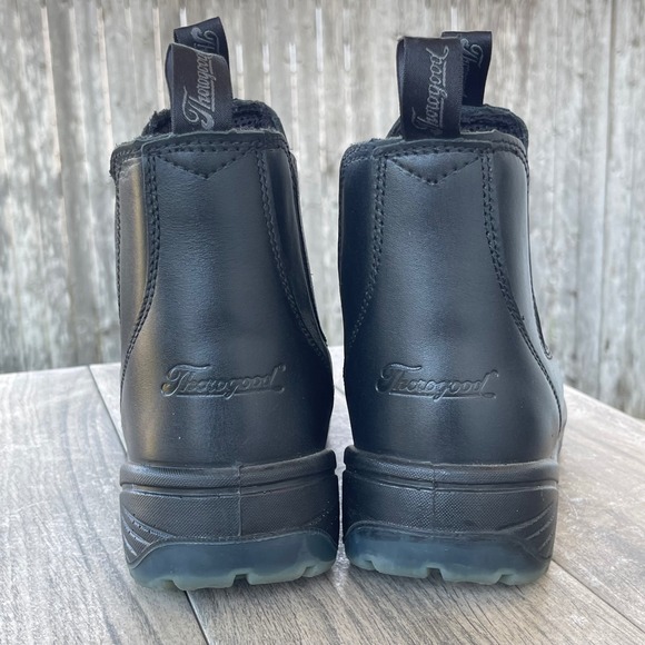 Thorogood Chelsea Work Boots Men 10M Black 804-6134 Composite Safety Toe EH 6" - Picture 7 of 13